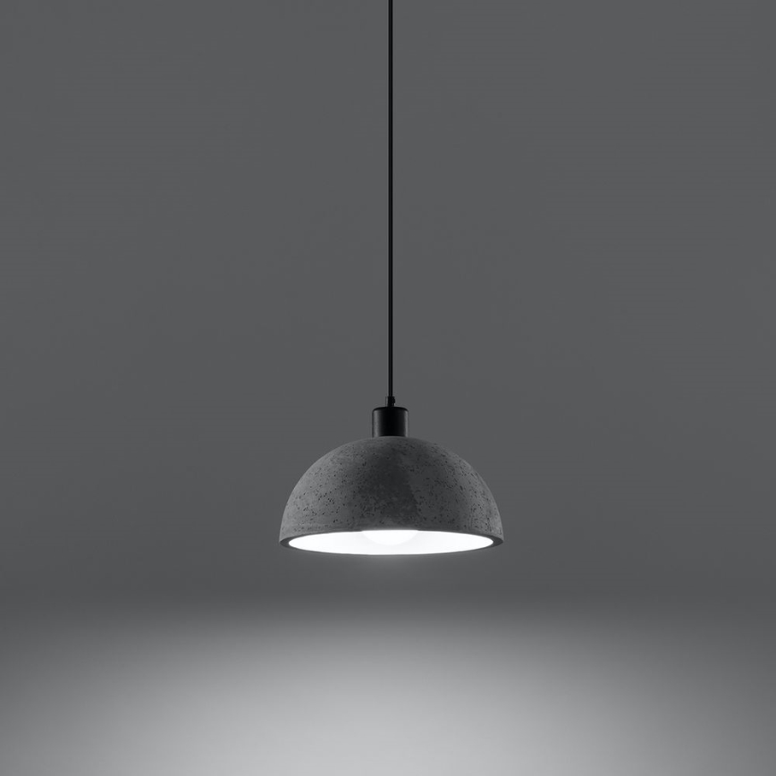 Lustr na lanku PABLITO 1xE27/60W/230V beton