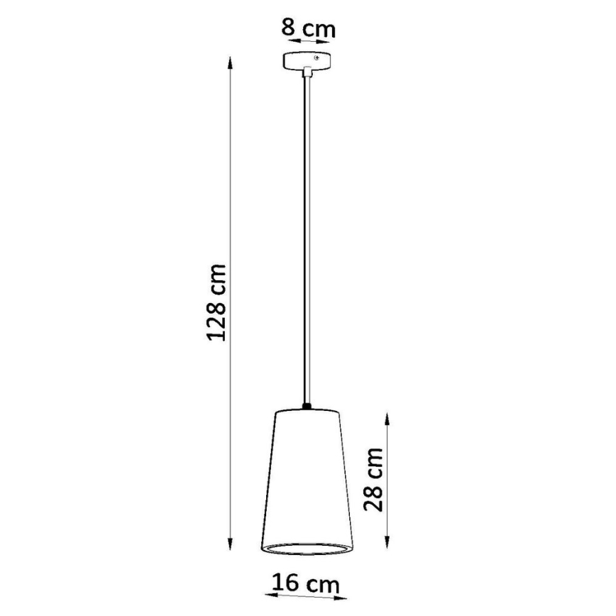 Lustr na lanku GULCAN 1xE27/15W/230V