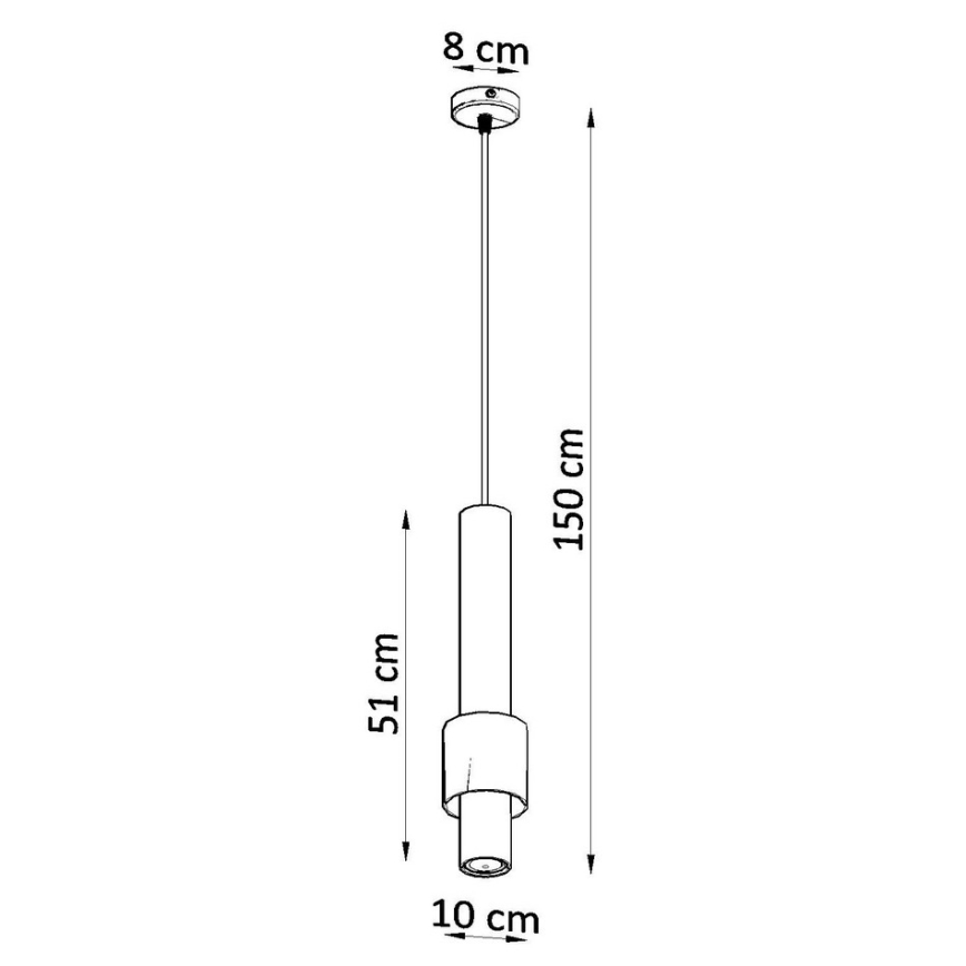 Lustr na lanku SHIRAZ 1xGU10/40W/230V + 1xG9/40W/230V
