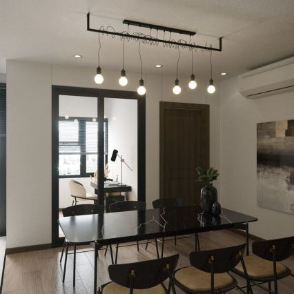 Přisazený lustr SALAMANCA 4xE27/60W/230V