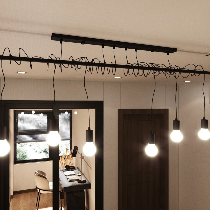 Přisazený lustr SALAMANCA 4xE27/60W/230V