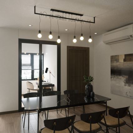 Přisazený lustr SALAMANCA 6xE27/60W/30V