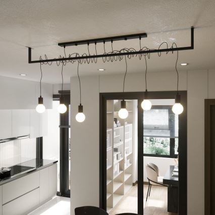 Přisazený lustr SALAMANCA 6xE27/60W/30V