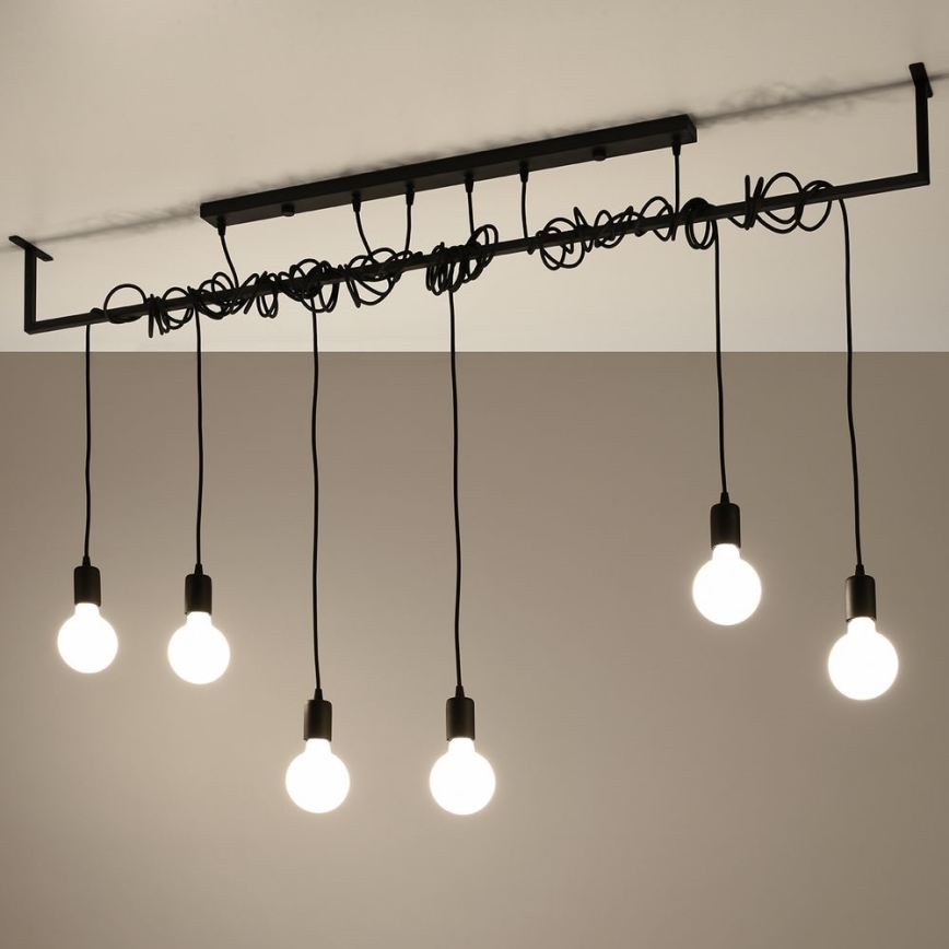Přisazený lustr SALAMANCA 6xE27/60W/30V