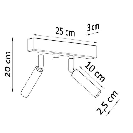 Bodové svítidlo EYETECH 2xG9/12W/230V bílá