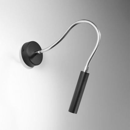 Flexibilní lampička AXIL 1xG9/12W/230V černá