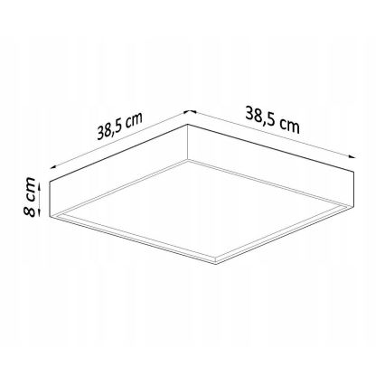 Stropní svítidlo MADERA 3xE27/60W/230V dub