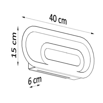 Nástěnné svítidlo SACCON 2xG9/40W/230V