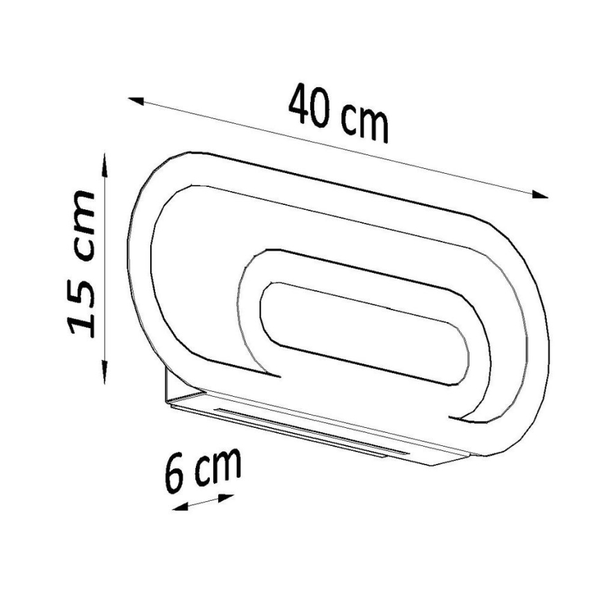 Nástěnné svítidlo SACCON 2xG9/40W/230V