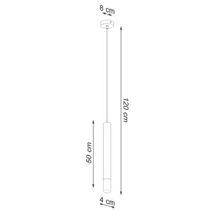 Lustr na lanku VIZIER 1xG9/40W/230V černá