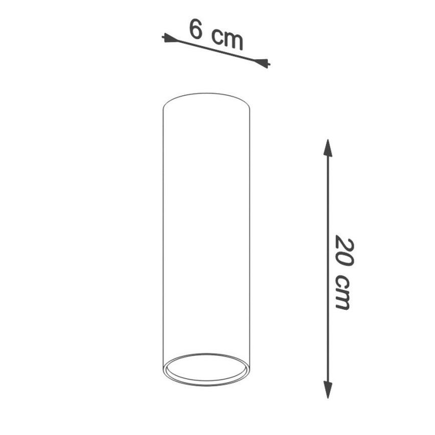 Bodové svítidlo LAGOS 1xGU10/10W/230V 20 cm bílá