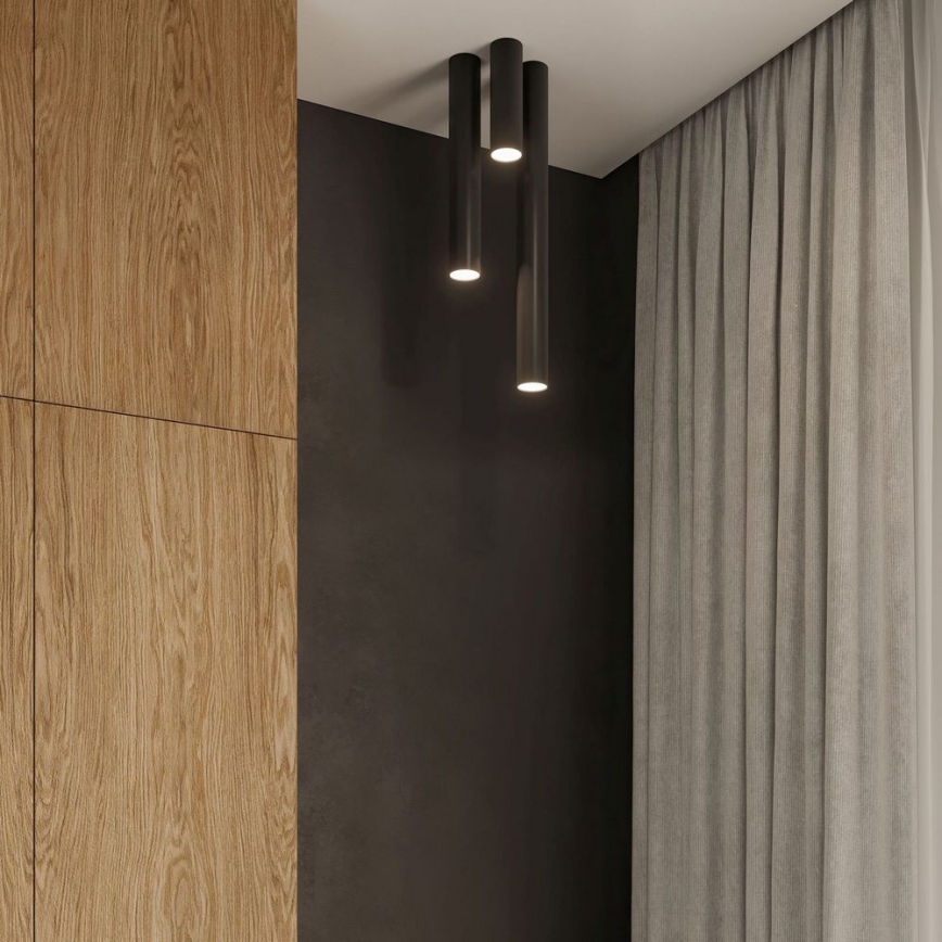 Bodové svítidlo LAGOS 1xGU10/10W/230V 10 cm černá