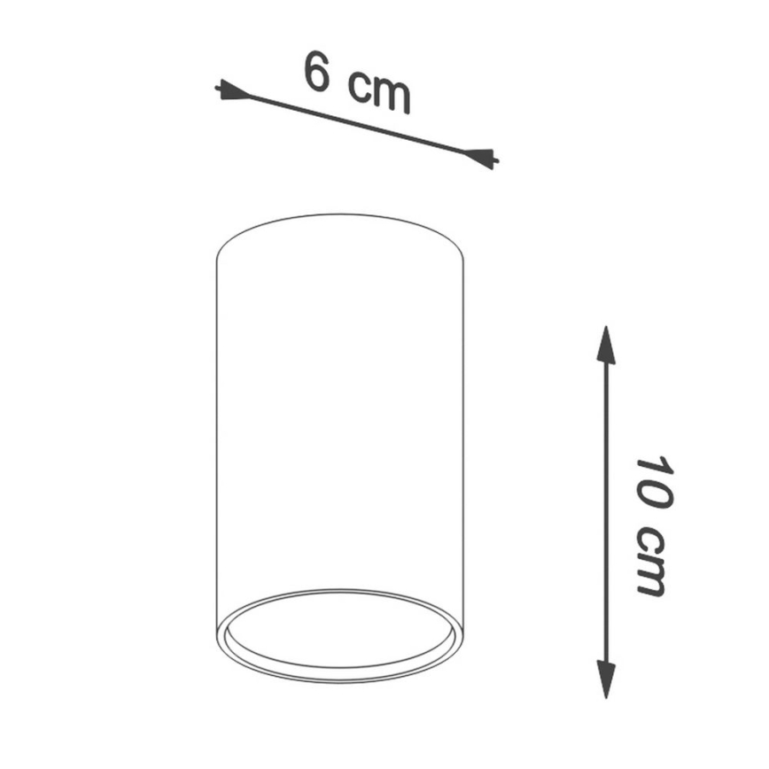 Bodové svítidlo LAGOS 1xGU10/10W/230V 10 cm černá