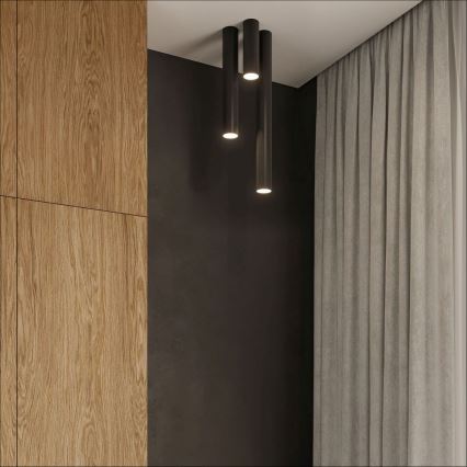 Bodové svítidlo LAGOS 1xGU10/10W/230V 20 cm černá