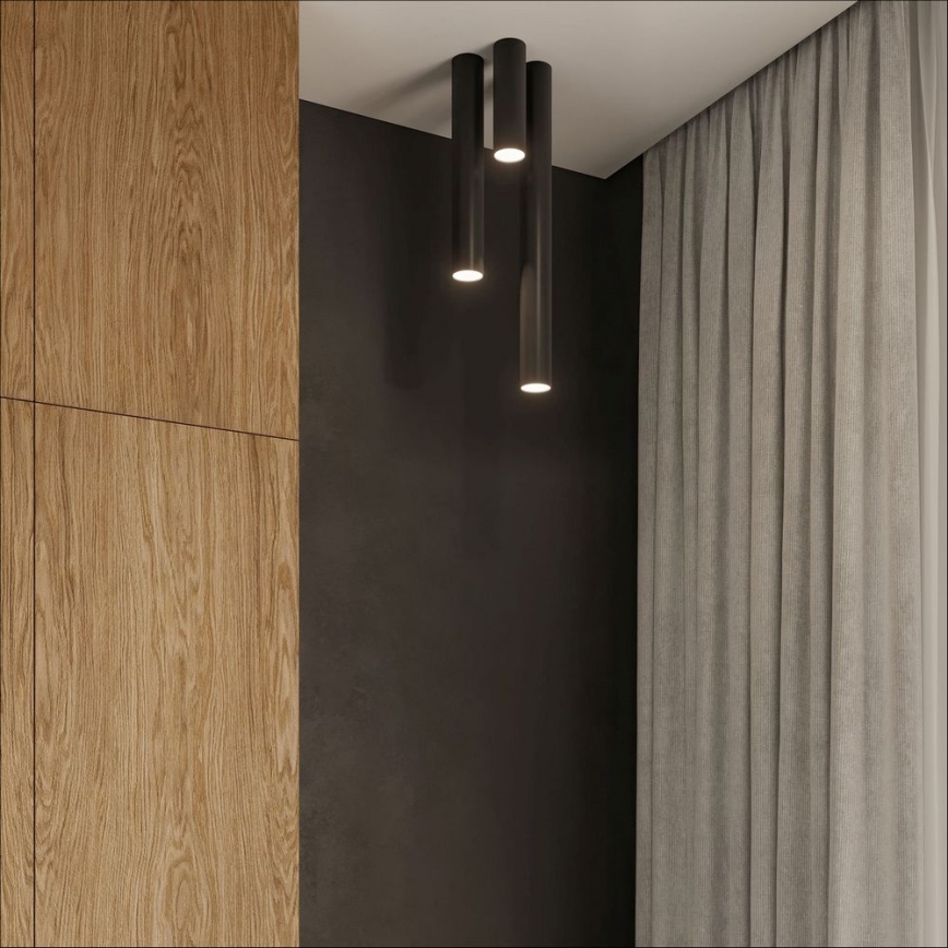 Bodové svítidlo LAGOS 1xGU10/10W/230V 20 cm černá