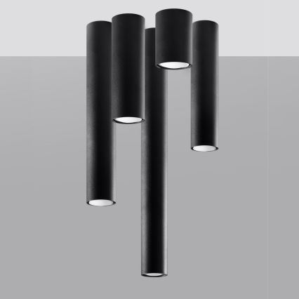 Bodové svítidlo LAGOS 1xGU10/10W/230V 20 cm černá