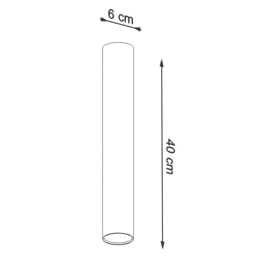 Bodové svítidlo LAGOS 1xGU10/10W/230V 40 cm černá