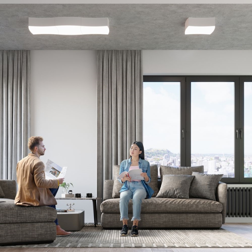 Stropní svítidlo SQUARE 2xE27/60W/230V bílá