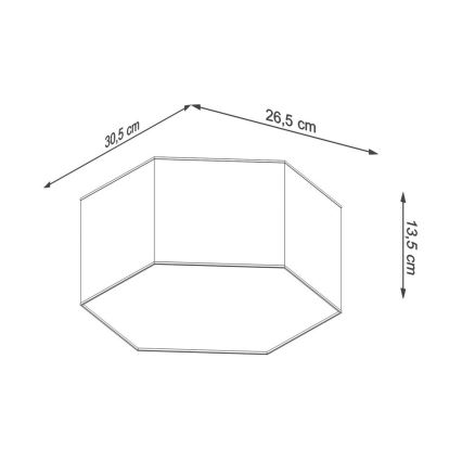 Stropní svítidlo SUNDE 2xE27/60W/230V 13,5 cm černá