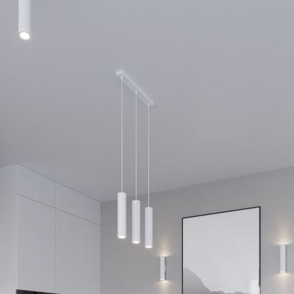 Lustr na lanku LAGOS 3xGU10/10W/230V bílá