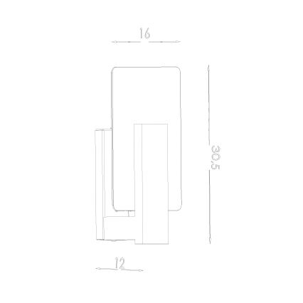 Nástěnné svítidlo LAPPO 1xE14/10W/230V bílá