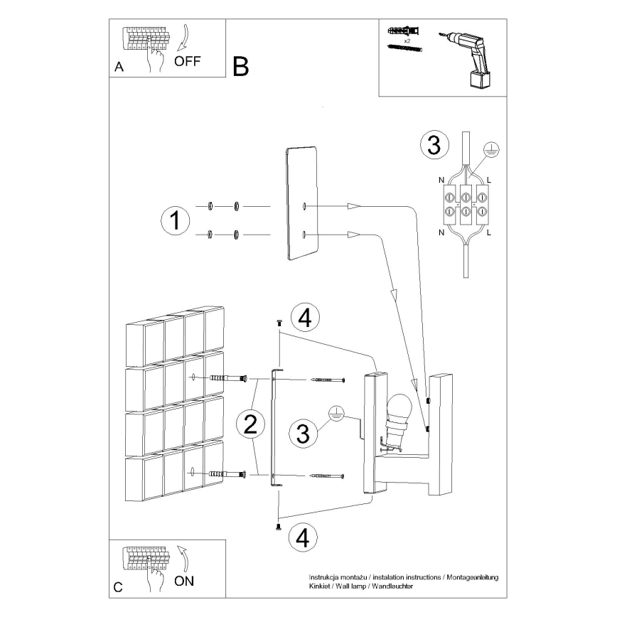 Nástěnné svítidlo LAPPO 1xE14/10W/230V bílá