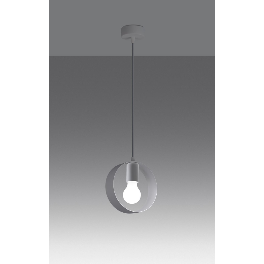 Lustr na lanku TITRAN 1xE27/60W/230V bílá