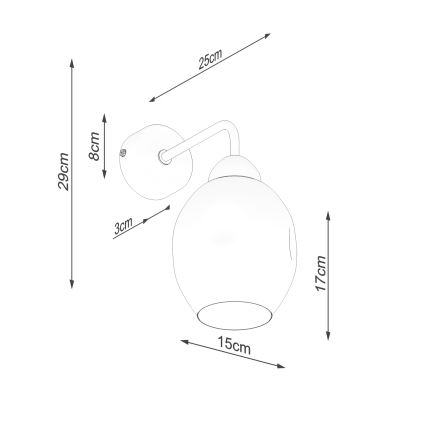 Nástěnná lampa FILLAN 1xE27/60W/230V černá