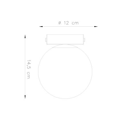 Stropní svítidlo YOLI 1xG9/12W/230V bílá