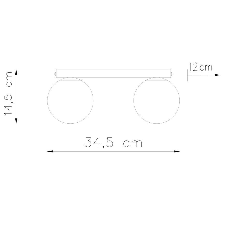 Stropní svítidlo YOLI 2xG9/12W/230V bílá