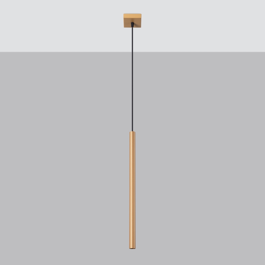 Lustr na lanku PASTELO 1xG9/8W/230V zlatá