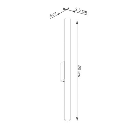 Nástěnné svítidlo PASTELO 2xG9/8W/230V černá