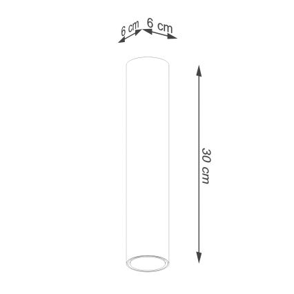 Bodové svítidlo LAGOS 1xGU10/10W/230V 30 cm zlatá