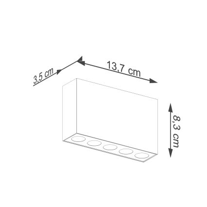 LED Bodové svítidlo SOLE LED/11W/230V černá