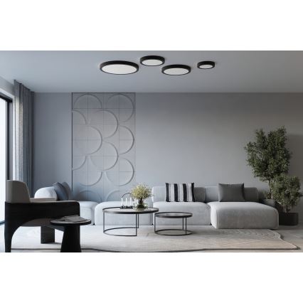 LED Stropní svítidlo ONYX LED/32W/230V pr. 40 cm černá