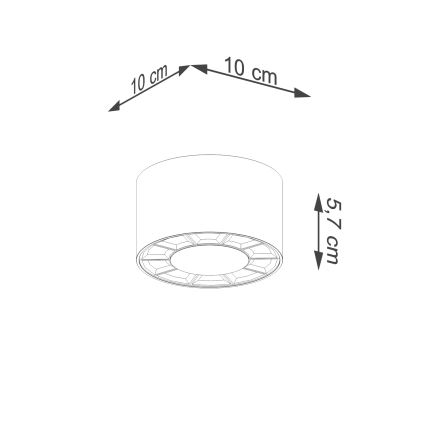 LED Bodové svítidlo DIO LED/10W/230V bílá