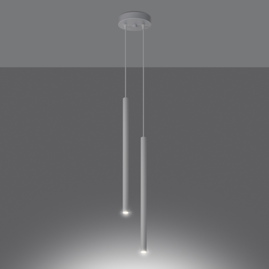 Lustr na lanku PASTELO 2xG9/8W/230V bílá