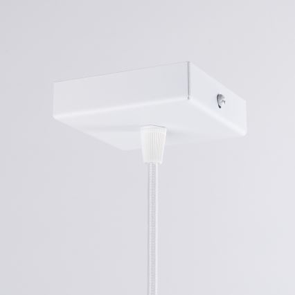 Lustr na lanku ARIES 1xE27/15W/230V buk/bílá