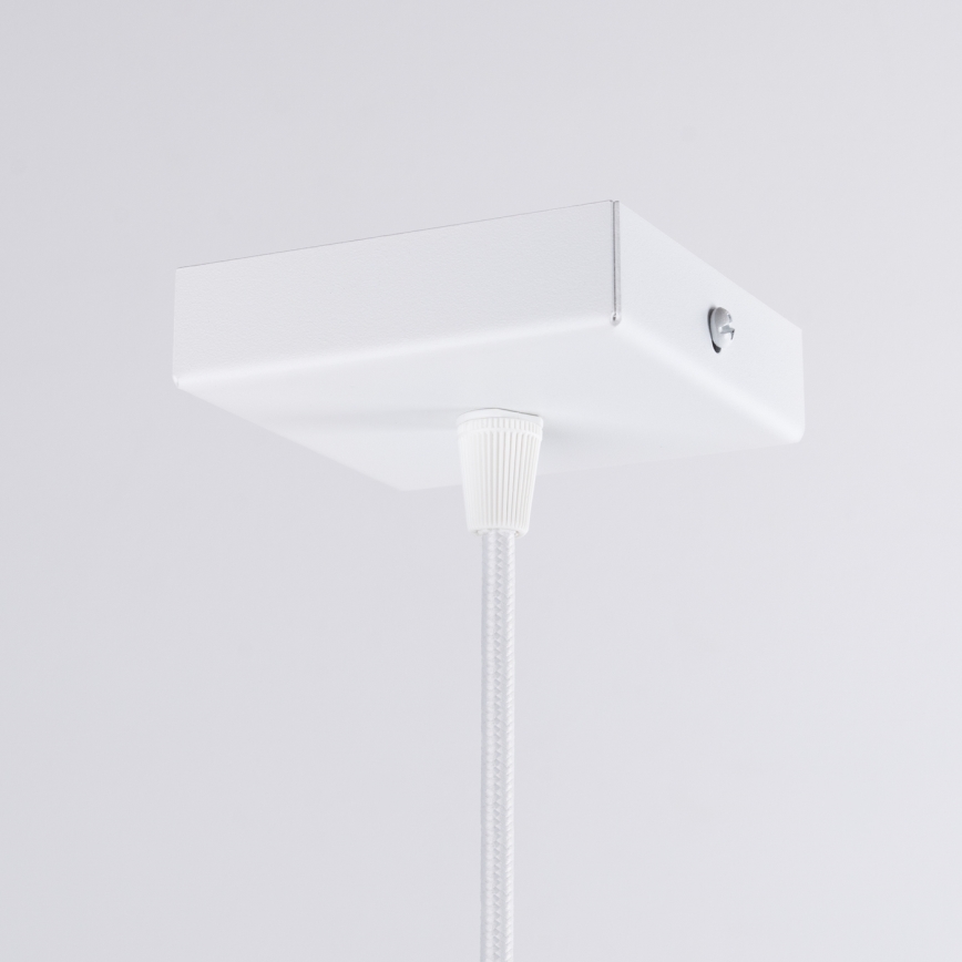 Lustr na lanku ARIES 1xE27/15W/230V buk/bílá