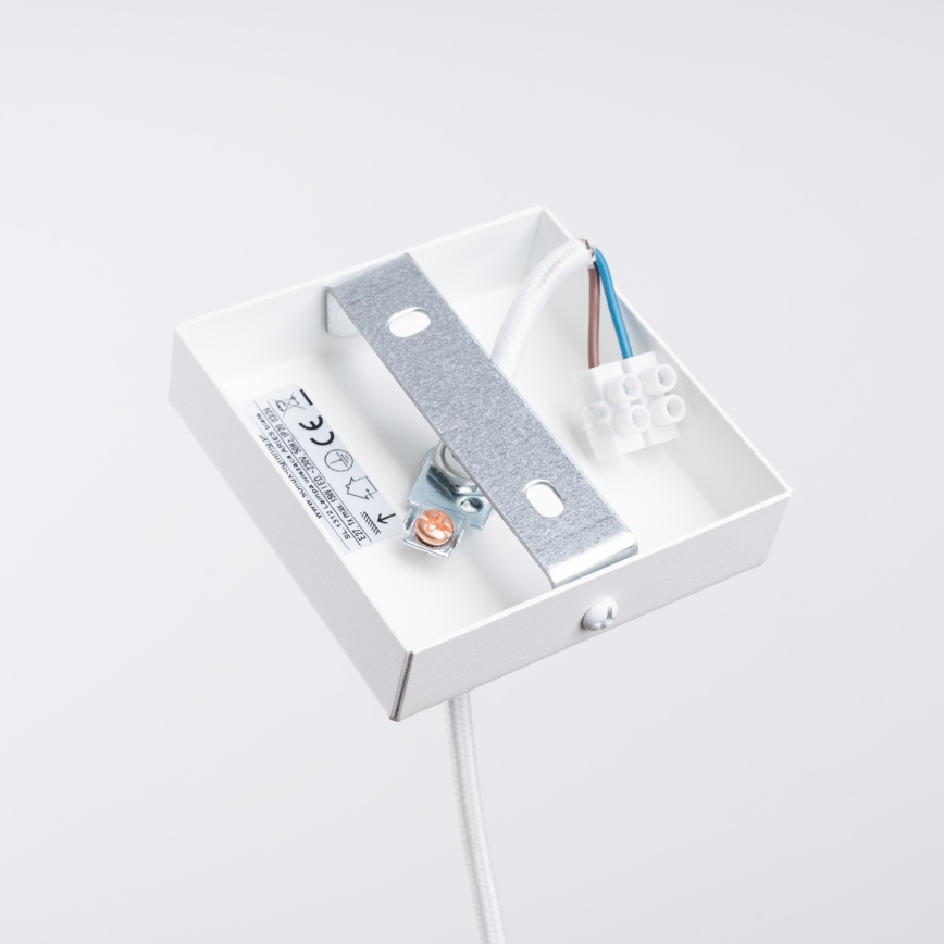 Lustr na lanku ARIES 1xE27/15W/230V buk/bílá