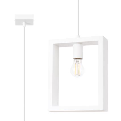 Lustr na lanku ARIES 1xE27/15W/230V buk/bílá