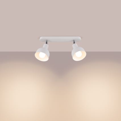 Bodové svítidlo ELBA 2xE27/15W/230V bílá