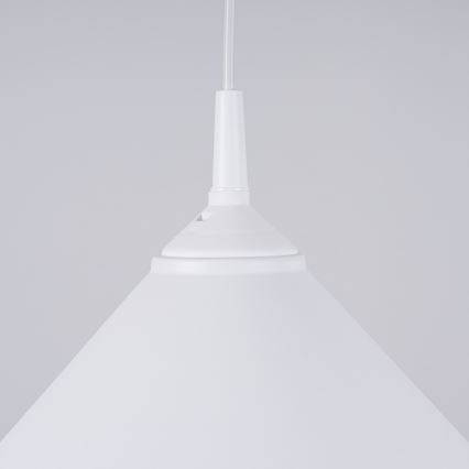 Lustr na lanku ZUMA 1xE27/15W/230V pr. 30 cm bílá