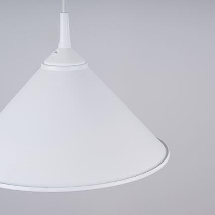 Lustr na lanku ZUMA 1xE27/15W/230V pr. 30 cm bílá