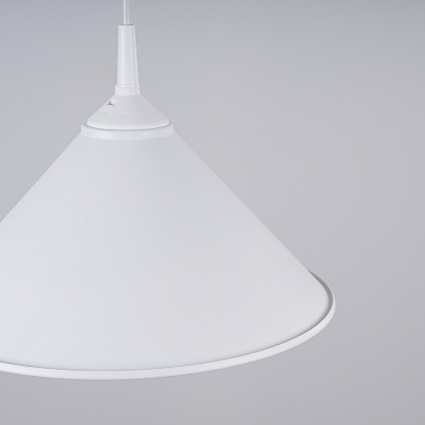 Lustr na lanku ZUMA 1xE27/15W/230V pr. 30 cm bílá