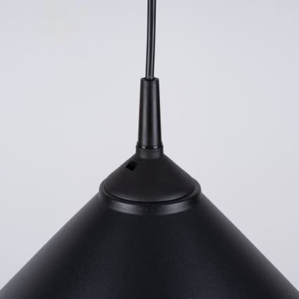 Lustr na lanku ZUMA 1xE27/15W/230V pr. 30 cm černá