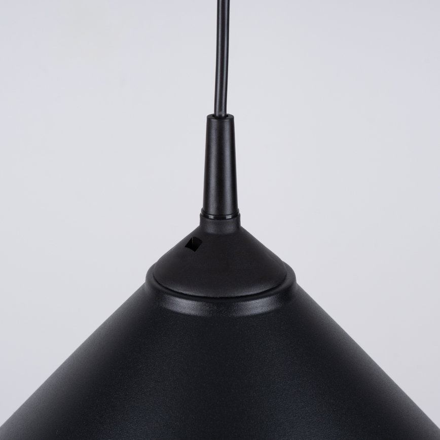 Lustr na lanku ZUMA 1xE27/15W/230V pr. 30 cm černá