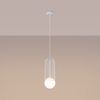 Lustr na lanku BRINA 1xG9/8W/230V bílá