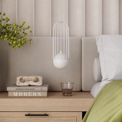 Lustr na lanku BRINA 1xG9/8W/230V bílá