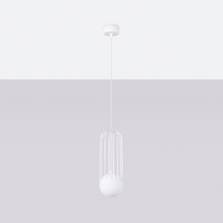 Lustr na lanku BRINA 1xG9/8W/230V bílá